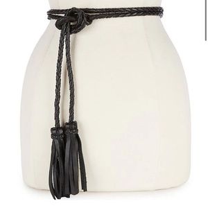 Ada Braided leather wrap belt
